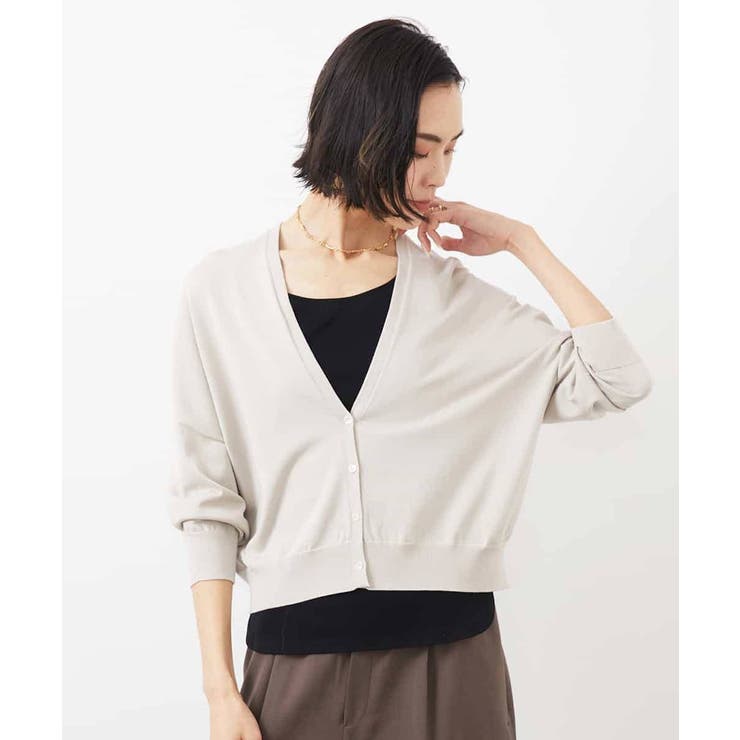 ホールガーメント（R）Vネックカーディガン | MICHEL KLEIN | 詳細画像2 