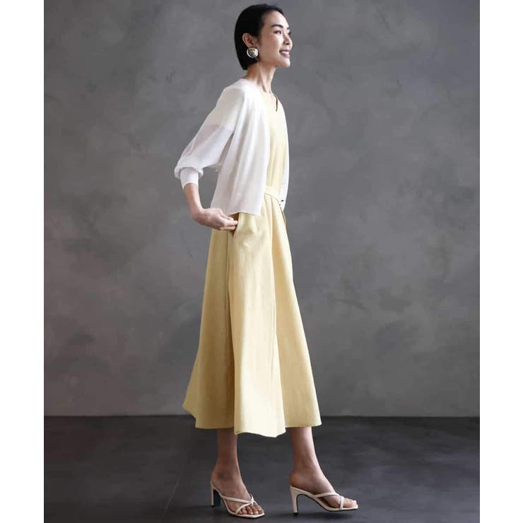 シアーラメVネックカーディガン | MICHEL KLEIN | 詳細画像14 