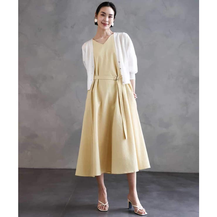 シアーラメVネックカーディガン | MICHEL KLEIN | 詳細画像15 