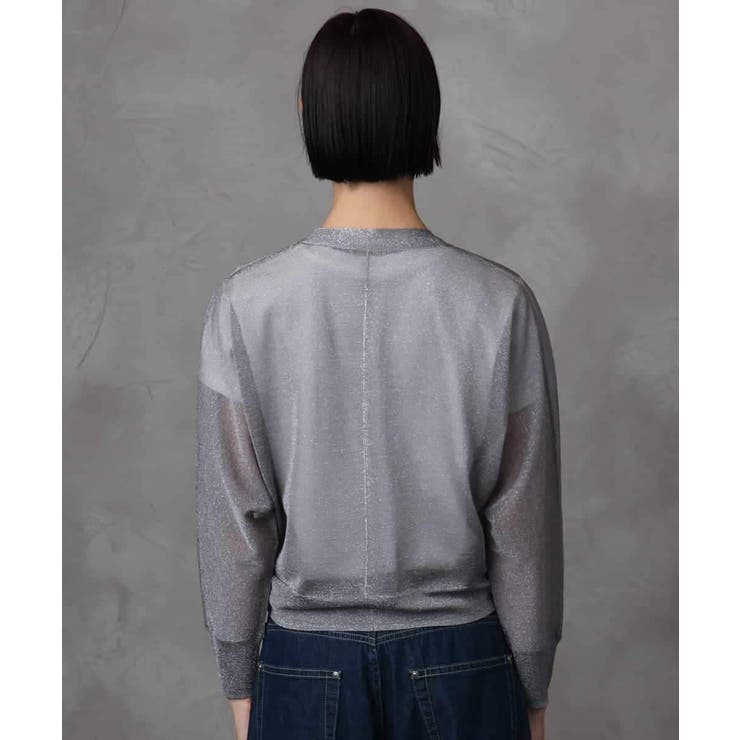 シアーラメVネックカーディガン | MICHEL KLEIN | 詳細画像18 