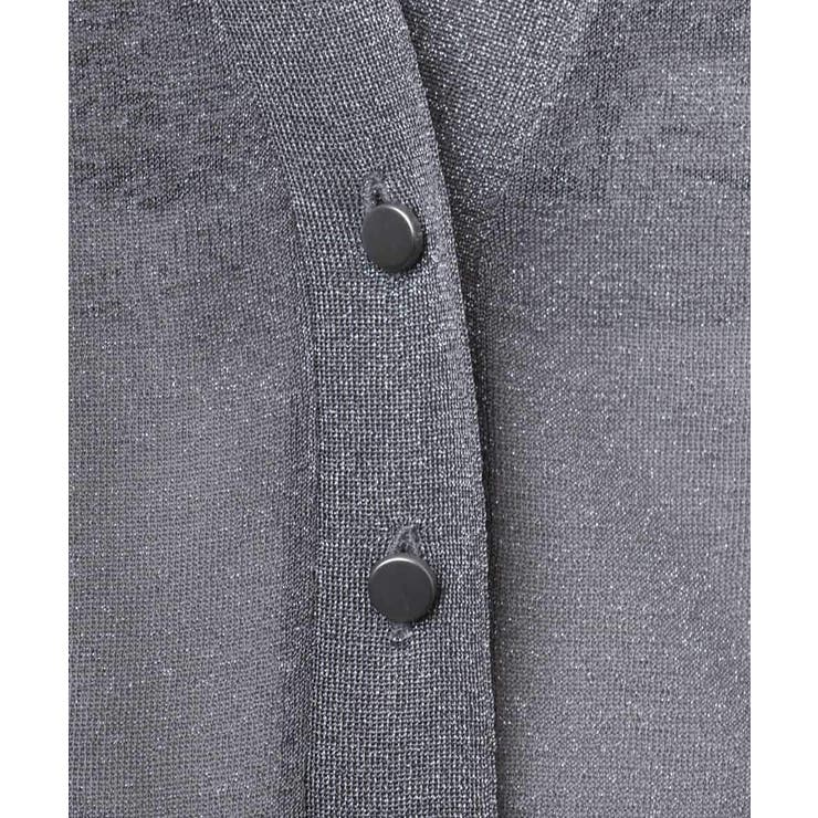 シアーラメVネックカーディガン | MICHEL KLEIN | 詳細画像2 