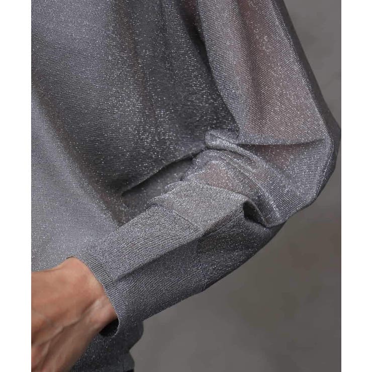 シアーラメVネックカーディガン | MICHEL KLEIN | 詳細画像20 