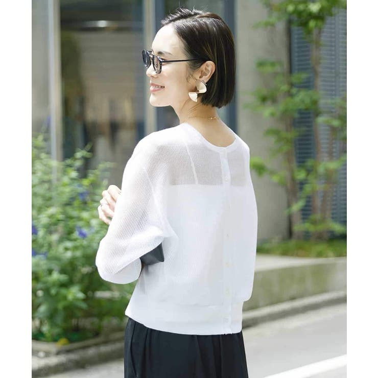 コンパクトシアーニットカーディガン | MICHEL KLEIN | 詳細画像2 