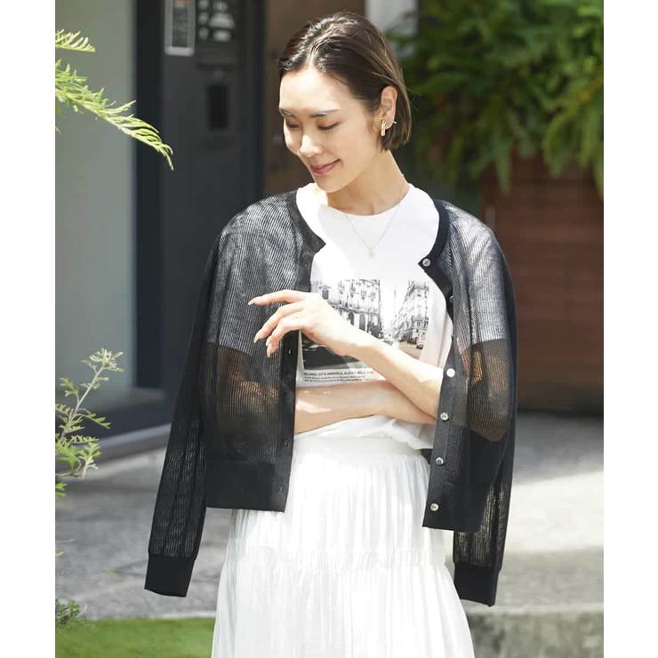 コンパクトシアーニットカーディガン | MICHEL KLEIN | 詳細画像7 