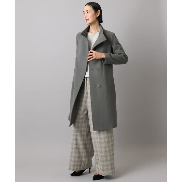 [定番人気]Super100ウールビーバースタンドカラーコート | MICHEL KLEIN | 詳細画像10 