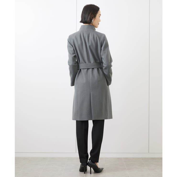 [定番人気]Super100ウールビーバースタンドカラーコート | MICHEL KLEIN | 詳細画像15 