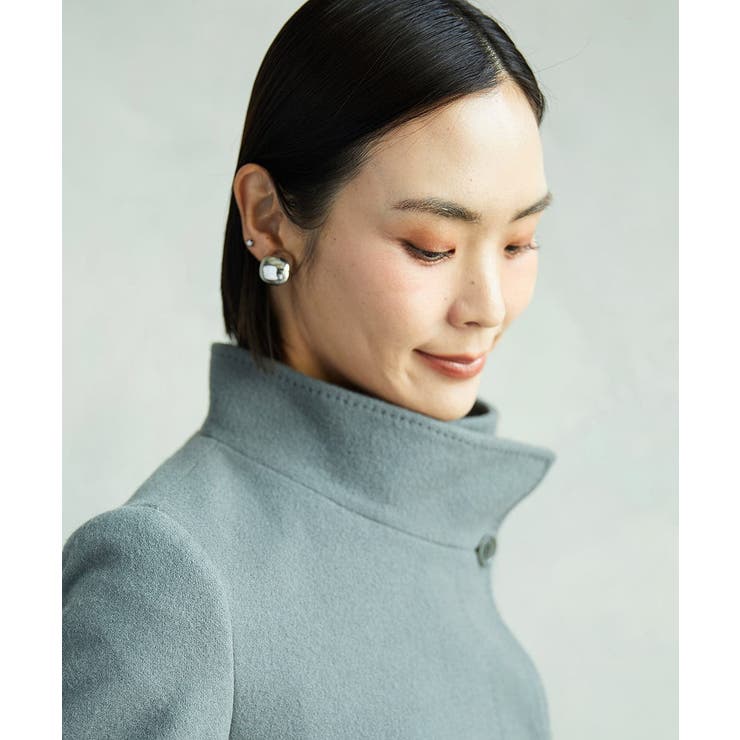 [定番人気]Super100ウールビーバースタンドカラーコート | MICHEL KLEIN | 詳細画像17 