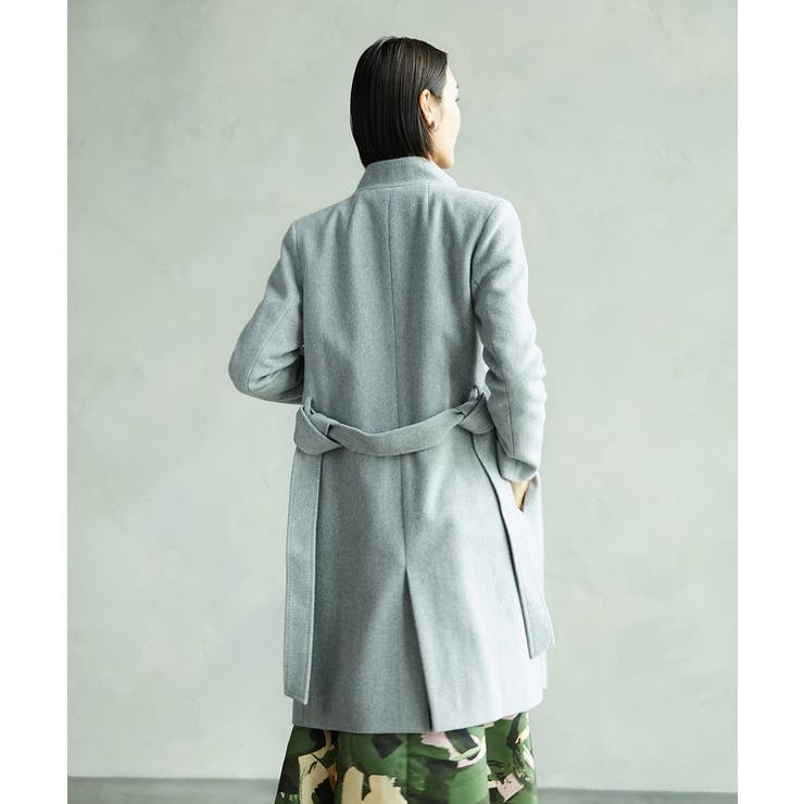 [定番人気]Super100ウールビーバースタンドカラーコート | MICHEL KLEIN | 詳細画像21 