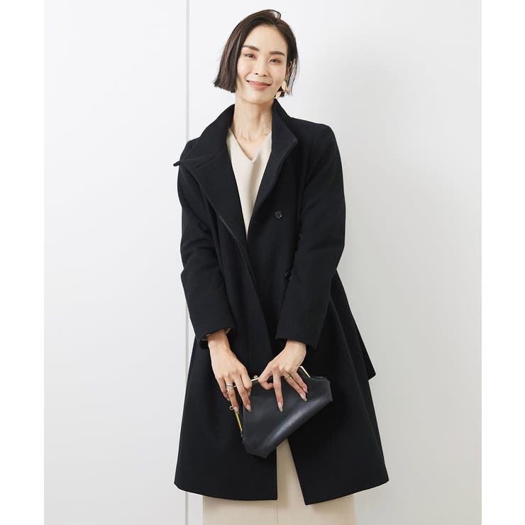 [定番人気]Super100ウールビーバースタンドカラーコート | MICHEL KLEIN | 詳細画像27 