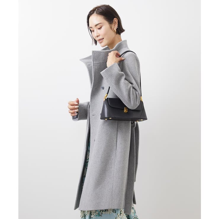 [定番人気]Super100ウールビーバースタンドカラーコート | MICHEL KLEIN | 詳細画像3 