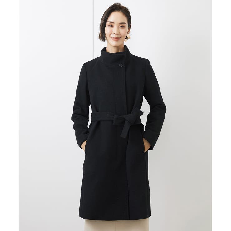 [定番人気]Super100ウールビーバースタンドカラーコート | MICHEL KLEIN | 詳細画像32 