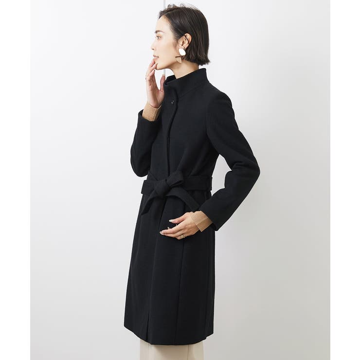 [定番人気]Super100ウールビーバースタンドカラーコート | MICHEL KLEIN | 詳細画像33 