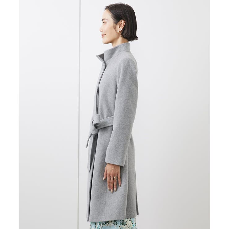 [定番人気]Super100ウールビーバースタンドカラーコート | MICHEL KLEIN | 詳細画像37 