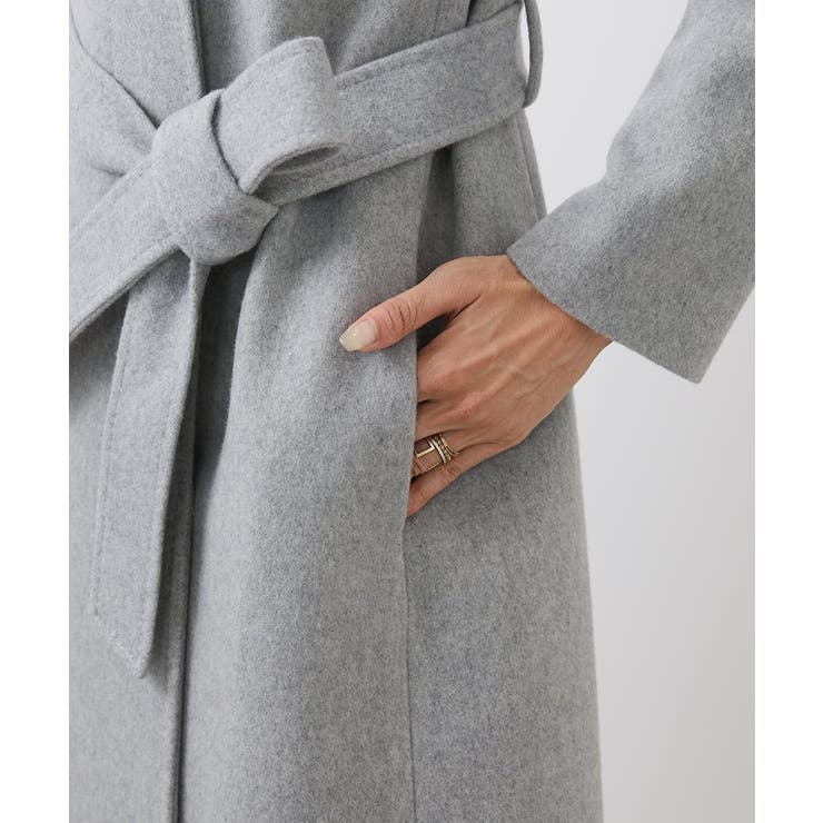 [定番人気]Super100ウールビーバースタンドカラーコート | MICHEL KLEIN | 詳細画像40 