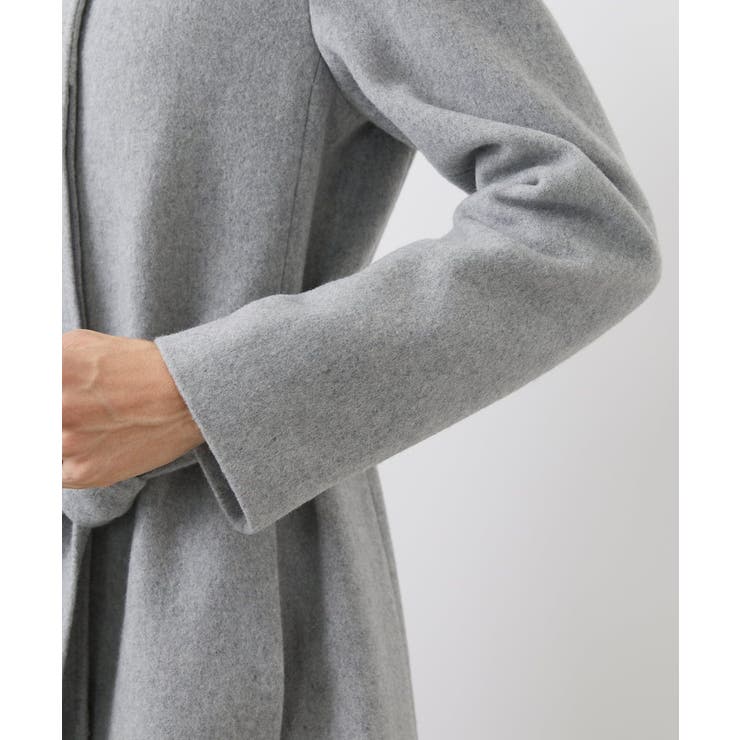 [定番人気]Super100ウールビーバースタンドカラーコート | MICHEL KLEIN | 詳細画像41 