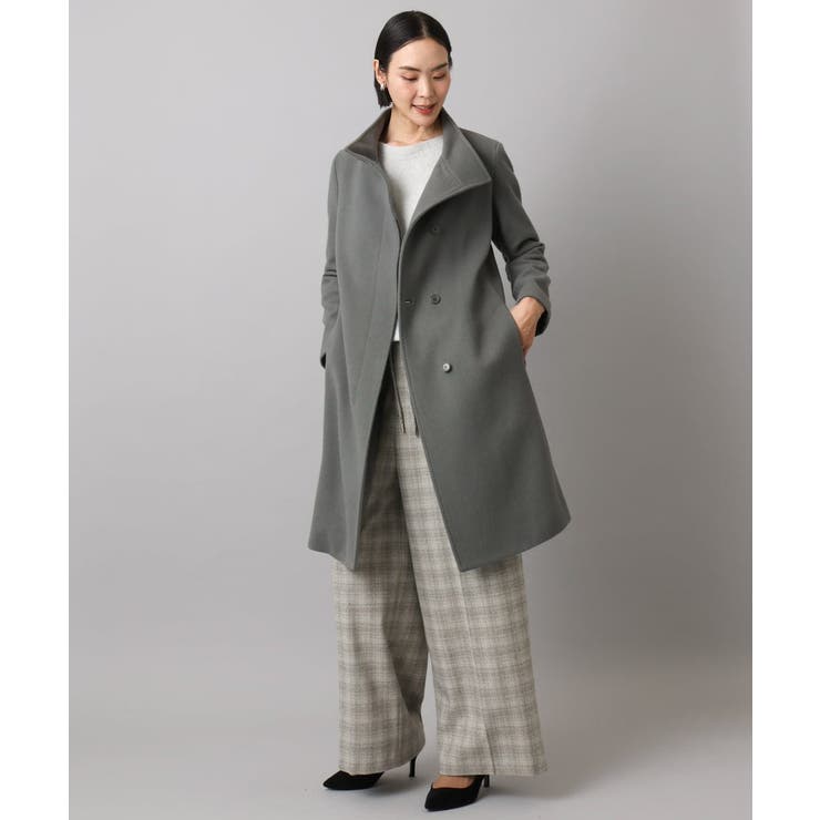 [定番人気]Super100ウールビーバースタンドカラーコート | MICHEL KLEIN | 詳細画像9 