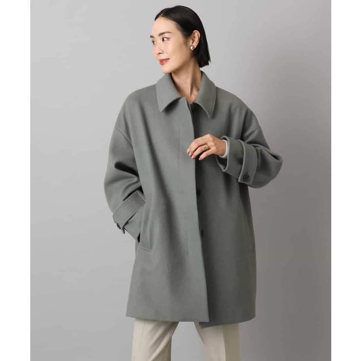 Super100ウールステンカラーコート | MICHEL KLEIN | 詳細画像2 