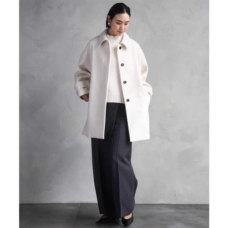 Super100ウールステンカラーコート | MICHEL KLEIN | 詳細画像34 