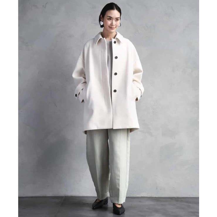 Super100ウールステンカラーコート | MICHEL KLEIN | 詳細画像37 