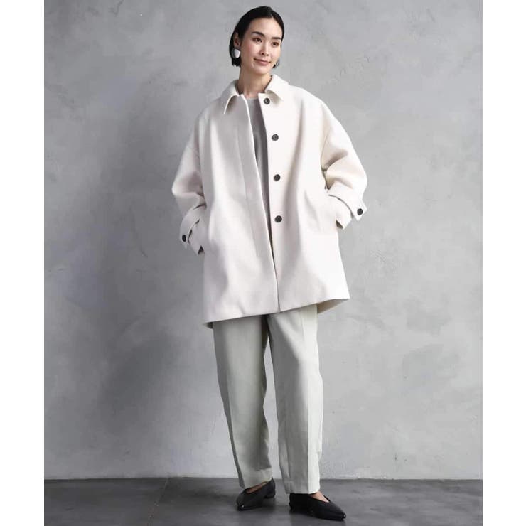 Super100ウールステンカラーコート | MICHEL KLEIN | 詳細画像38 