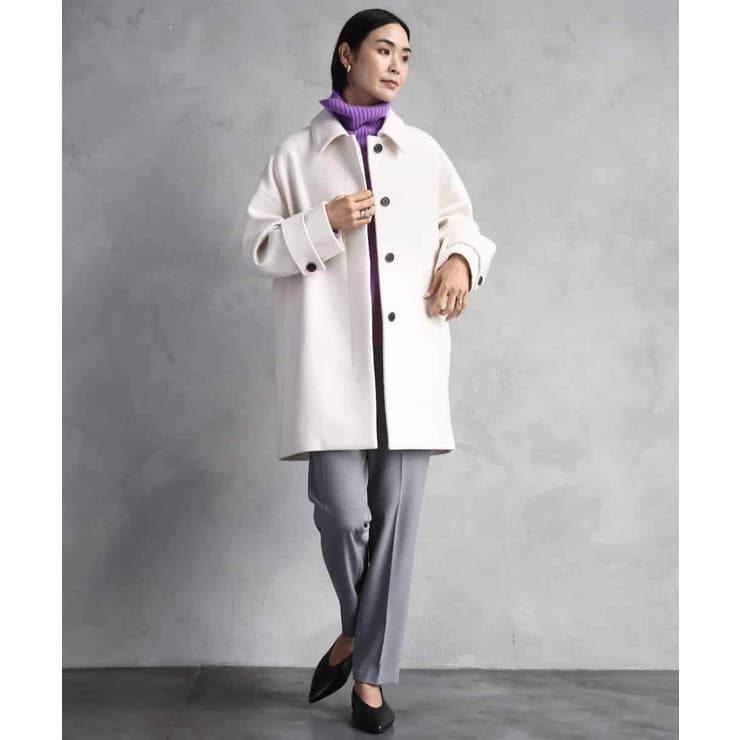 Super100ウールステンカラーコート | MICHEL KLEIN | 詳細画像40 