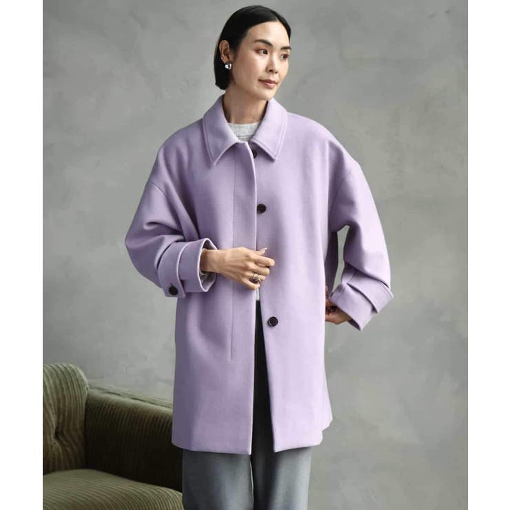 Super100ウールステンカラーコート | MICHEL KLEIN | 詳細画像43 