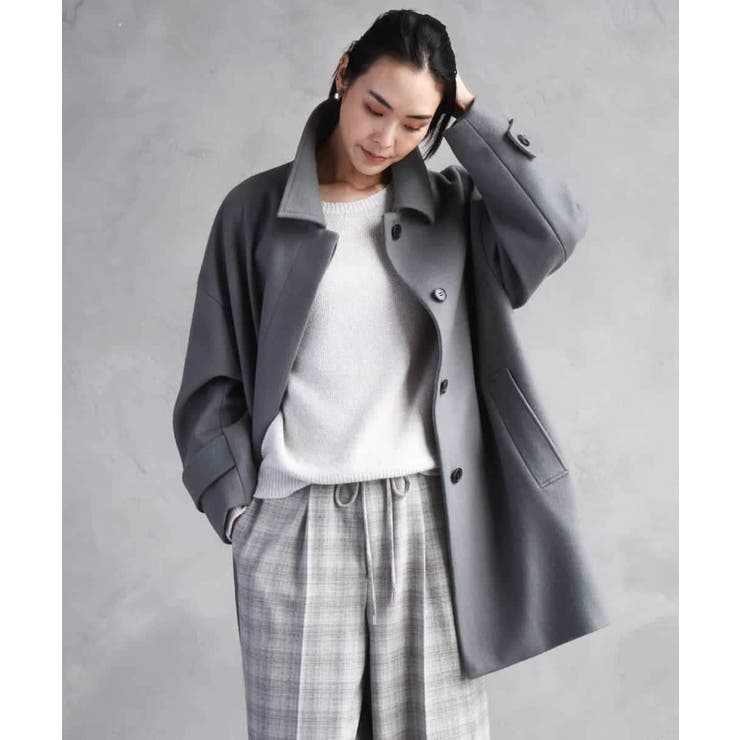 Super100ウールステンカラーコート | MICHEL KLEIN | 詳細画像64 