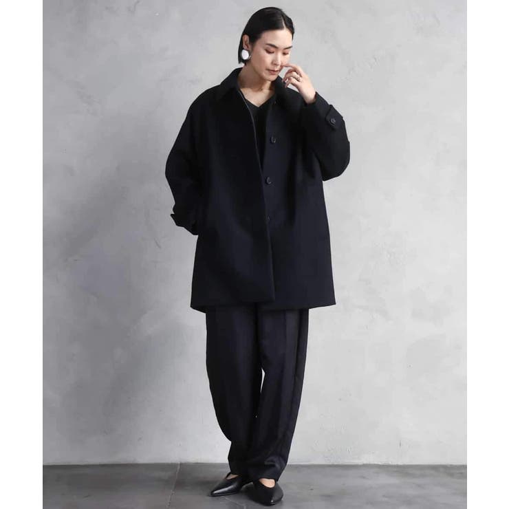 Super100ウールステンカラーコート | MICHEL KLEIN | 詳細画像7 