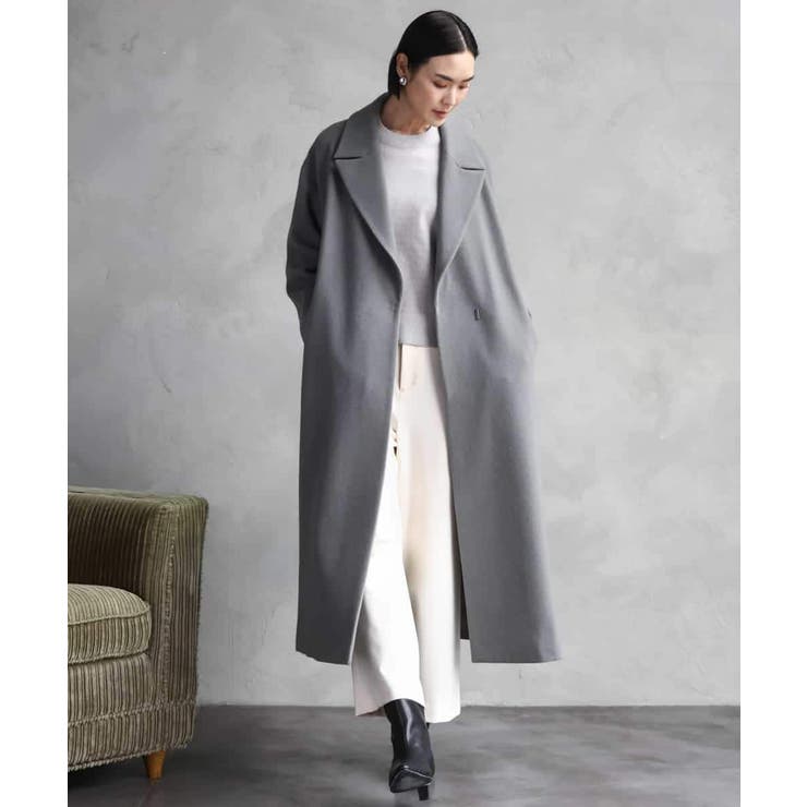 Super100ウールロングチェスターコート | MICHEL KLEIN | 詳細画像2 