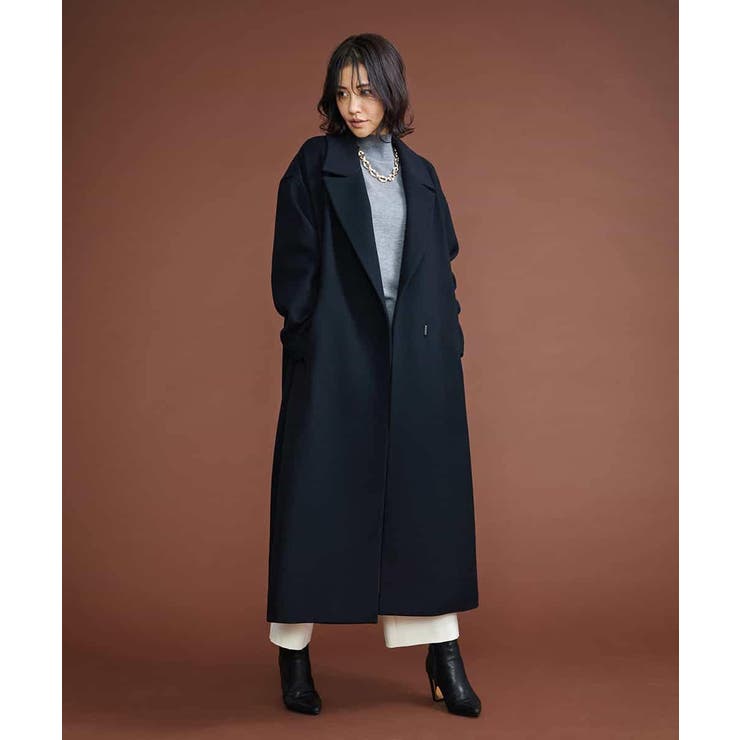 ウールビーバーロングチェスターコート[品番：ITKW0009575]｜MICHEL