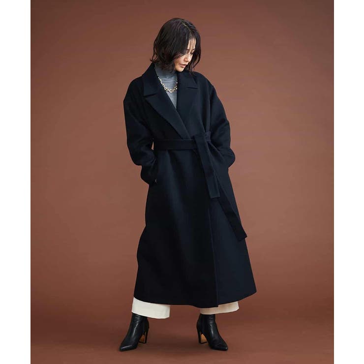 ウールビーバーロングチェスターコート[品番：ITKW0009575]｜MICHEL