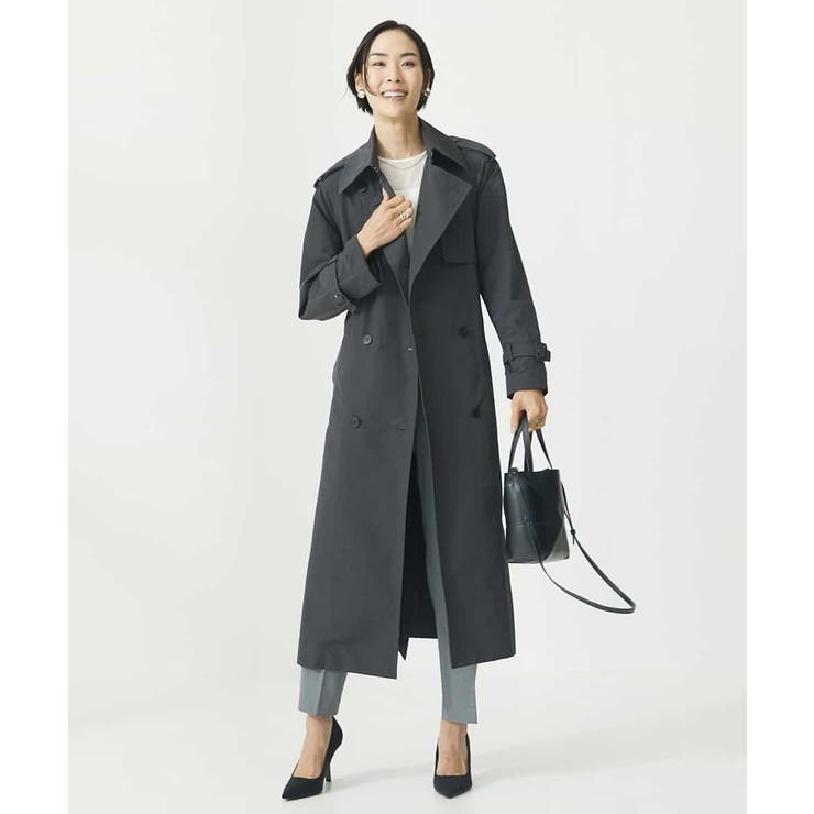 ロングトレンチコート[品番：ITKW0019165]｜MICHEL KLEIN（ミッシェル