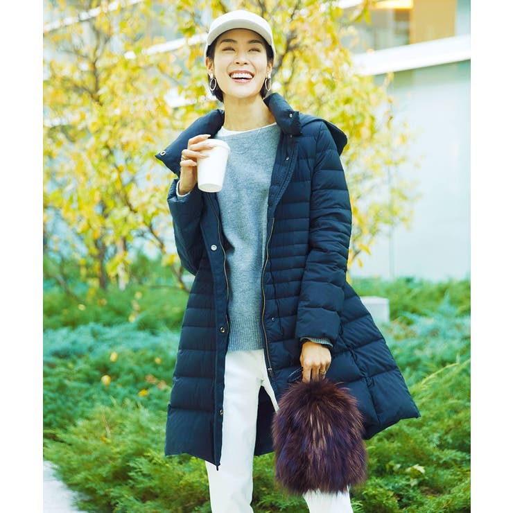 ブラック | [定番人気]2WAYストレッチダウンミドルコート | MICHEL KLEIN