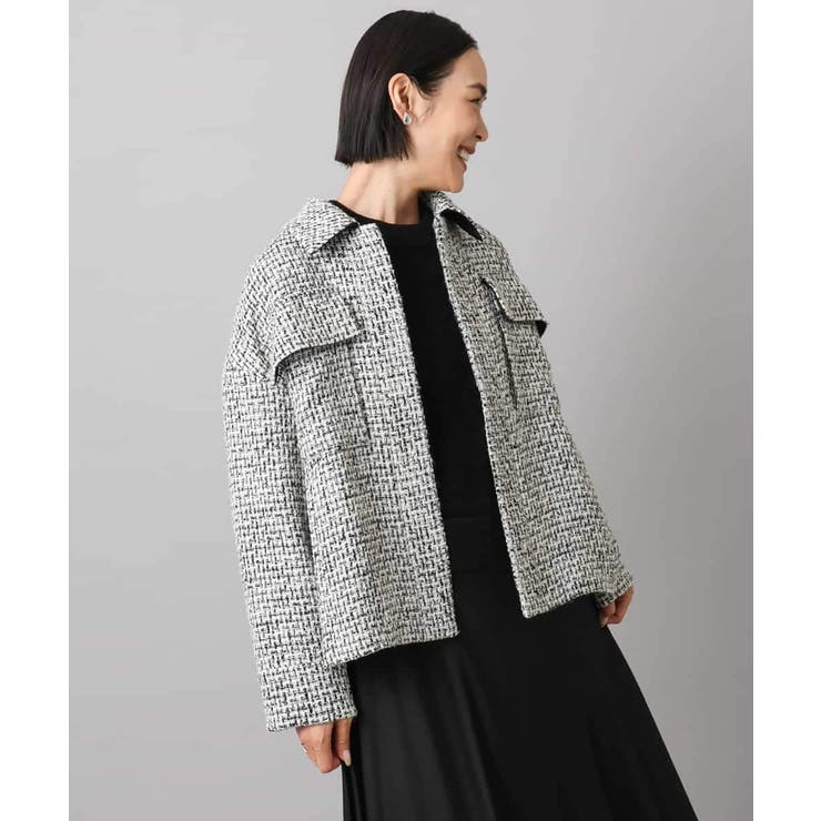 ファンシーツイードCPOジャケット | MICHEL KLEIN | 詳細画像14 