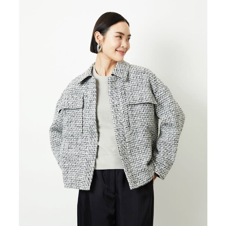 ファンシーツイードCPOジャケット | MICHEL KLEIN | 詳細画像19 