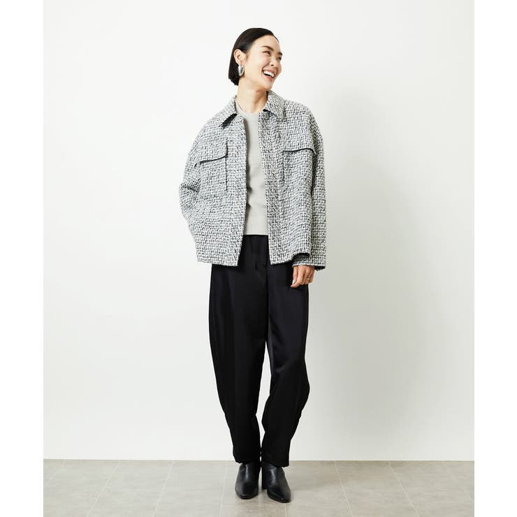 ファンシーツイードCPOジャケット | MICHEL KLEIN | 詳細画像21 