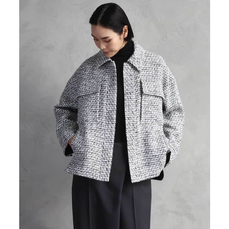 ファンシーツイードCPOジャケット | MICHEL KLEIN | 詳細画像3 