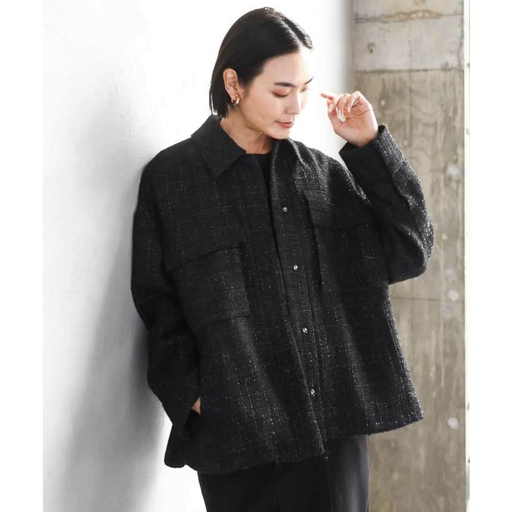 ファンシーツイードCPOジャケット | MICHEL KLEIN | 詳細画像14 