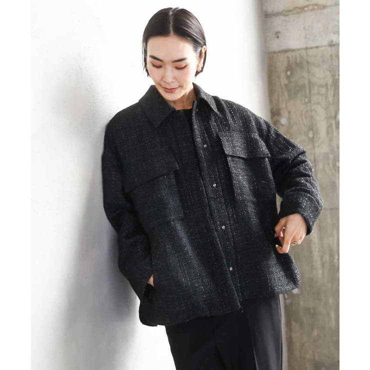 ファンシーツイードCPOジャケット | MICHEL KLEIN | 詳細画像15 