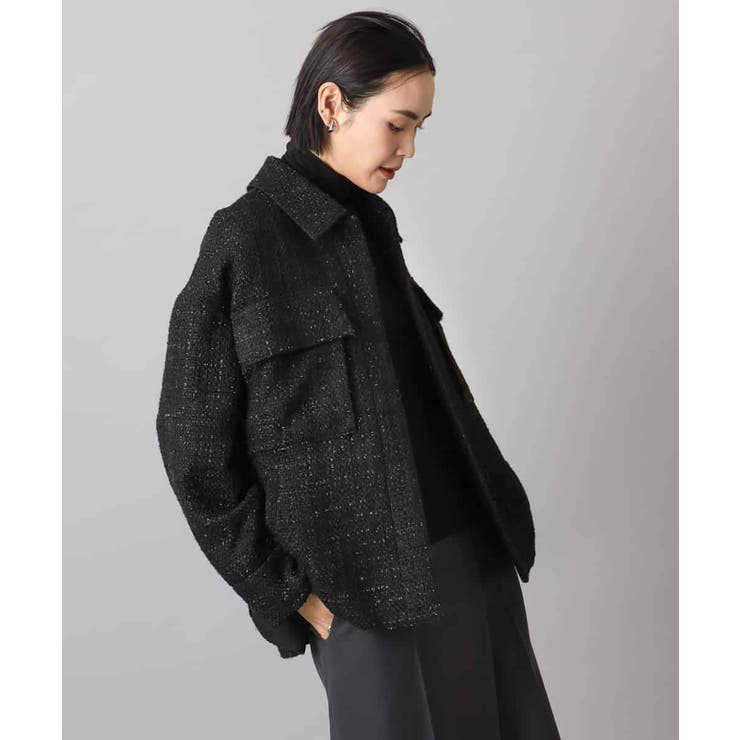 ファンシーツイードCPOジャケット | MICHEL KLEIN | 詳細画像2 