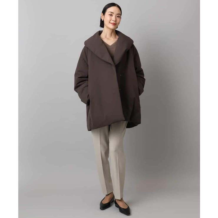 ［撥水加工］ショールカラーダウンコート | MICHEL KLEIN | 詳細画像11 