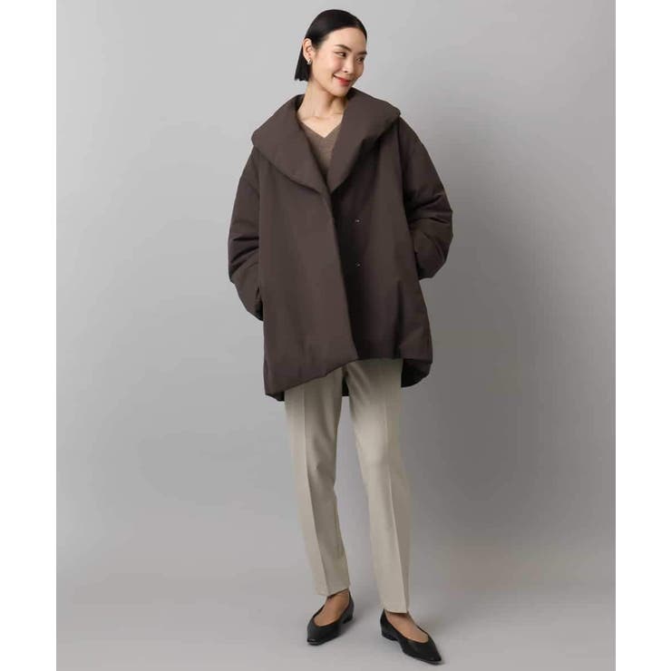 ［撥水加工］ショールカラーダウンコート | MICHEL KLEIN | 詳細画像12 