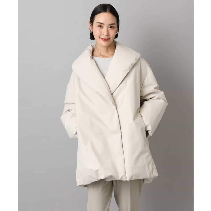 ［撥水加工］ショールカラーダウンコート | MICHEL KLEIN | 詳細画像18 