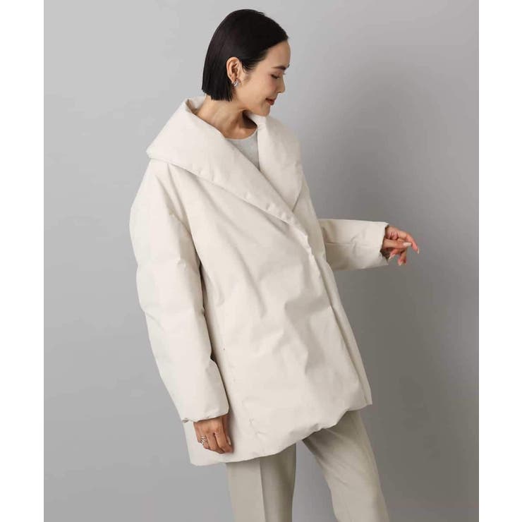 ［撥水加工］ショールカラーダウンコート | MICHEL KLEIN | 詳細画像21 