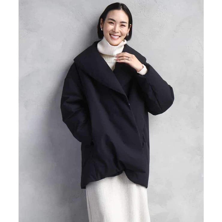 ［撥水加工］ショールカラーダウンコート | MICHEL KLEIN | 詳細画像22 