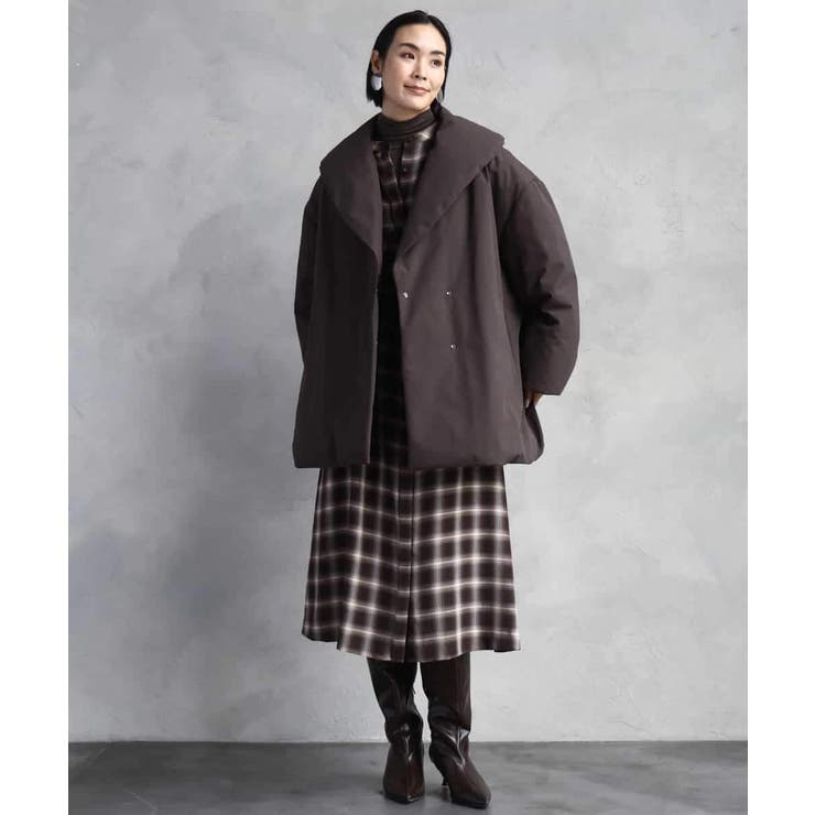 ［撥水加工］ショールカラーダウンコート | MICHEL KLEIN | 詳細画像5 