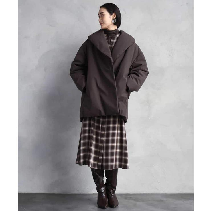 ［撥水加工］ショールカラーダウンコート | MICHEL KLEIN | 詳細画像6 