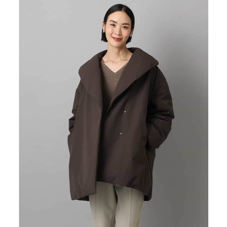 ［撥水加工］ショールカラーダウンコート | MICHEL KLEIN | 詳細画像8 