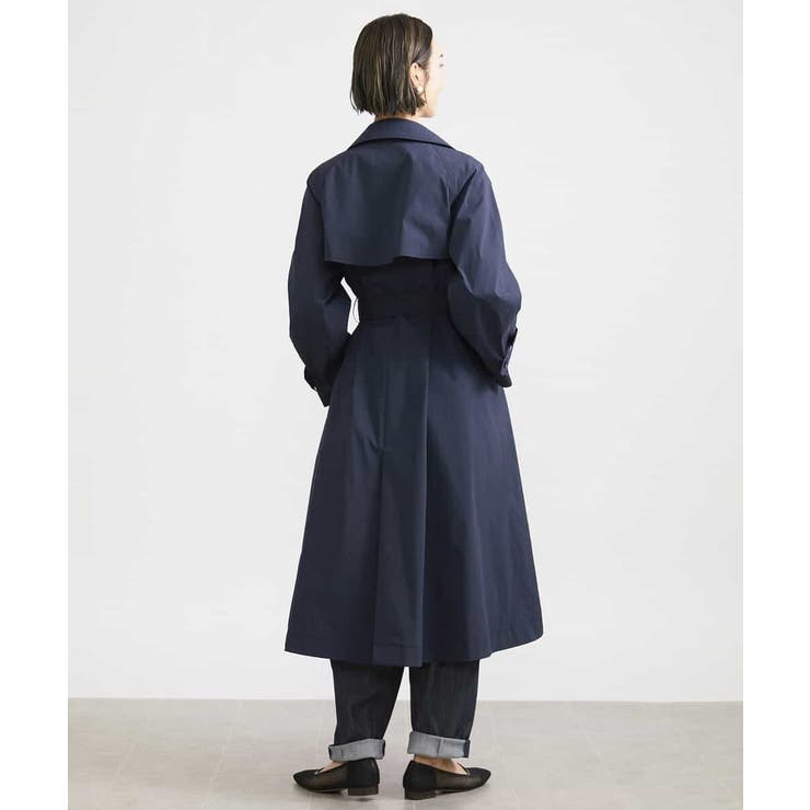 ストレッチソフトロングトレンチコート[品番：ITKW0016635