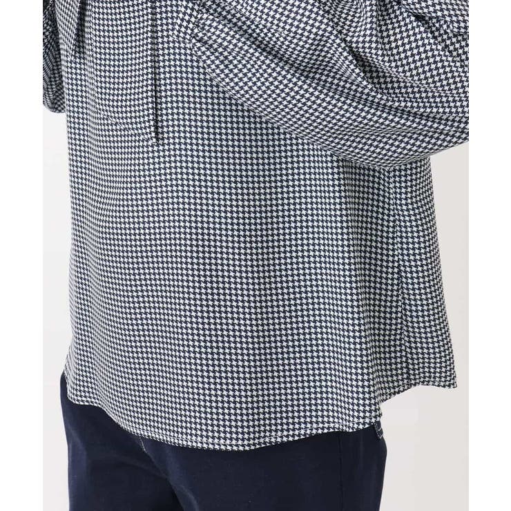 ボウタイ付き千鳥柄プリントブラウス/洗える | MK MICHEL KLEIN | 詳細画像20 